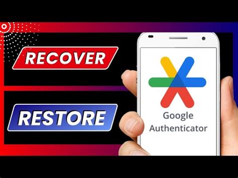 google authenticator restore|how to restore google authinicator codes after factory reset